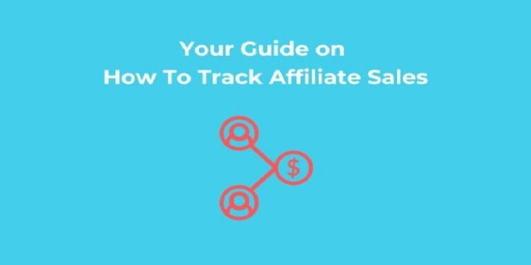 how to track affiliate sales